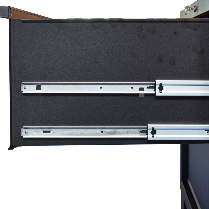 Tủ dụng cụ 2 ngăn kéo, màu đen CSPS bề ngang 91cm, cao 75cm, tải trọng tối đa 168kg