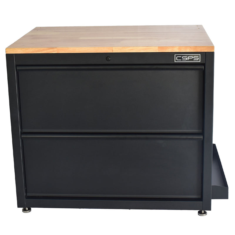 Tủ dụng cụ 2 ngăn kéo, màu đen CSPS bề ngang 91cm, cao 75cm, tải trọng tối đa 168kg
