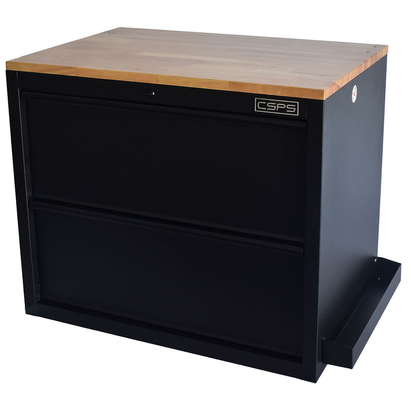 Tủ dụng cụ 2 ngăn kéo, màu đen CSPS bề ngang 91cm, cao 75cm, tải trọng tối đa 168kg
