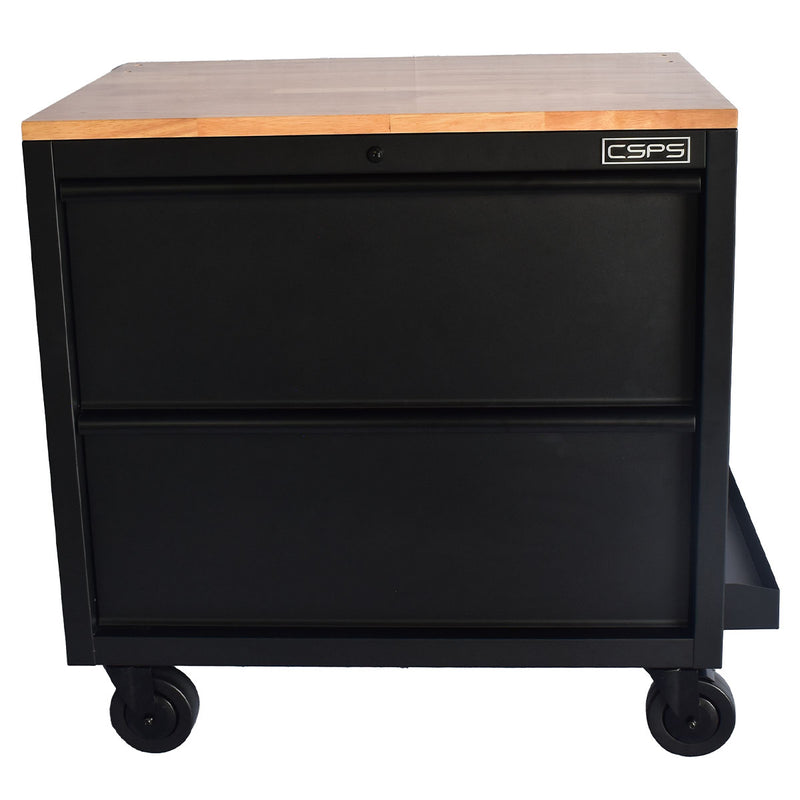 Tủ dụng cụ 2 ngăn kéo, màu đen CSPS bề ngang 91cm, cao 75cm, tải trọng tối đa 168kg