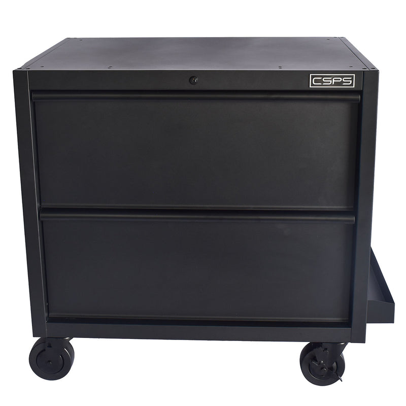 Tủ dụng cụ 2 ngăn kéo, màu đen CSPS bề ngang 91cm, cao 75cm, tải trọng tối đa 168kg