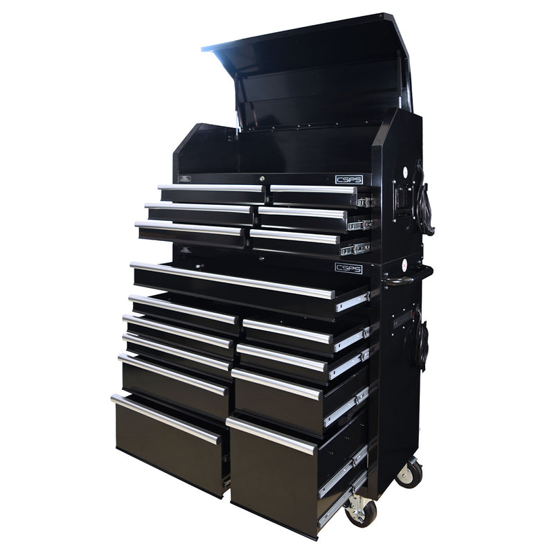 Tủ dụng cụ 16 ngăn kéo, 1 ngăn cố định CSPS VNTC10416B12S bề ngang 104cm, cao 164cm, tải trọng tối đa 540kg