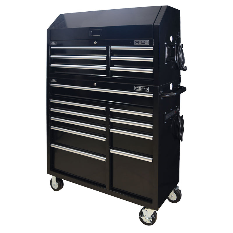 Tủ dụng cụ 16 ngăn kéo, 1 ngăn cố định CSPS VNTC10416B12S bề ngang 104cm, cao 164cm, tải trọng tối đa 540kg