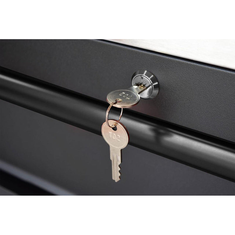 Tủ dụng cụ 5 ngăn kéo, bàn thao tác bằng Inox CSPS bề ngang 132cm, tải trọng tối đa 680kg