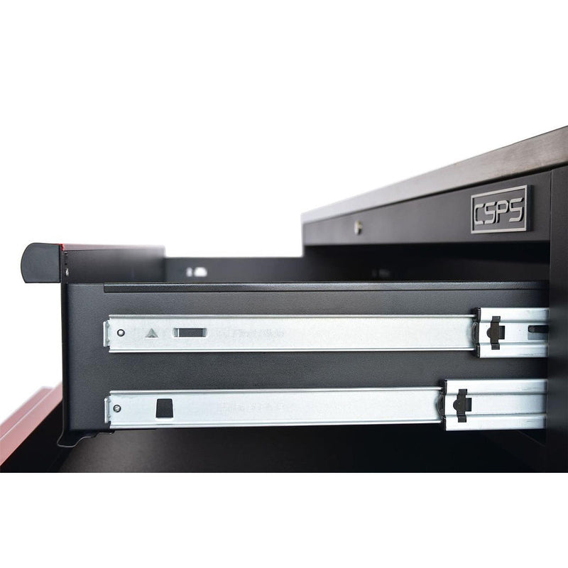 Tủ dụng cụ 5 ngăn kéo, bàn thao tác bằng Inox CSPS bề ngang 132cm, tải trọng tối đa 680kg