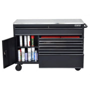 Tủ dụng cụ 5 ngăn kéo, bàn thao tác bằng Inox CSPS bề ngang 132cm, tải trọng tối đa 680kg