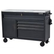 Tủ dụng cụ 5 ngăn kéo, bàn thao tác bằng Inox CSPS bề ngang 132cm, tải trọng tối đa 680kg