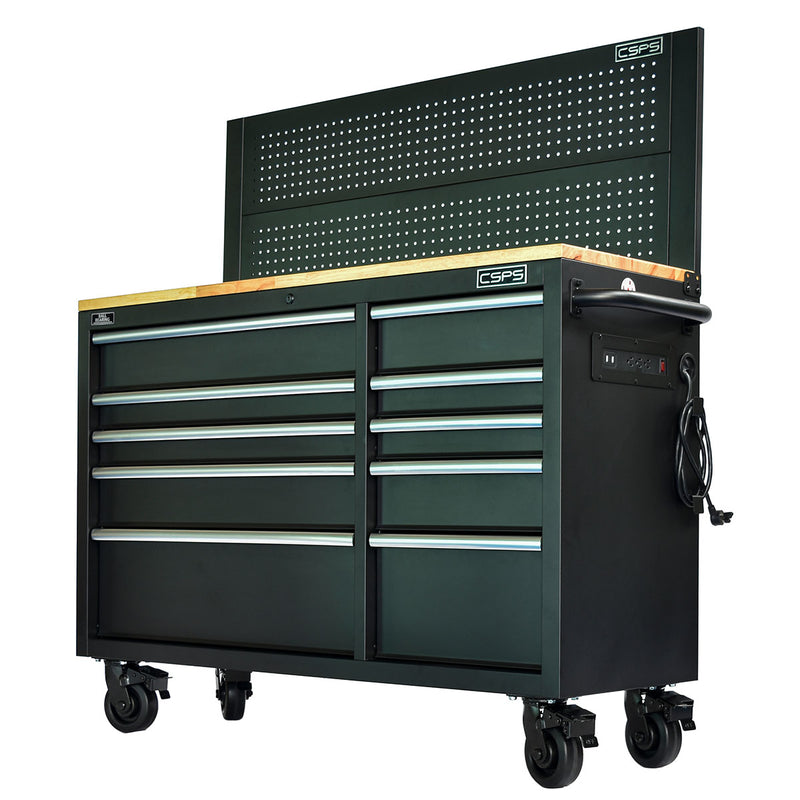 Tủ dụng cụ 10 ngăn kéo CSPS bề ngang 132cm, tải trọng tối đa 680kg