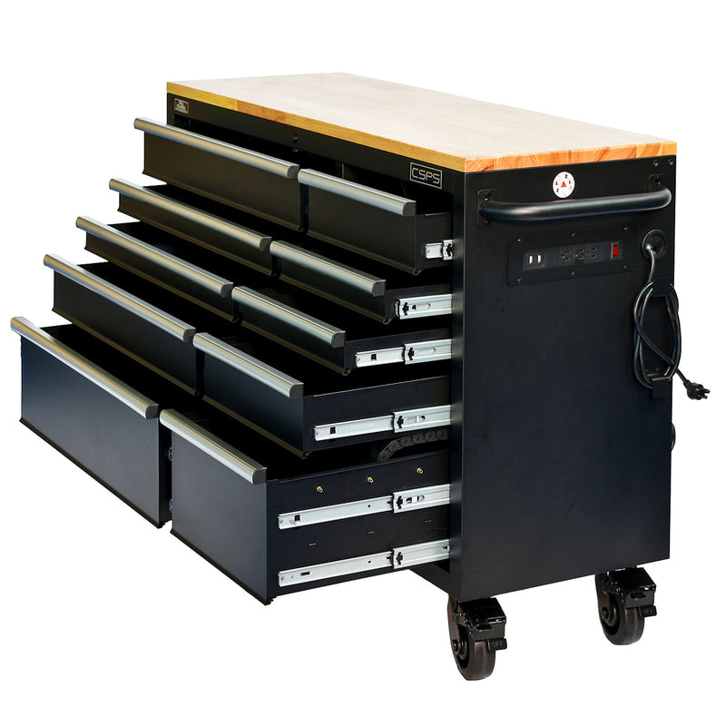 Tủ dụng cụ 10 ngăn kéo CSPS bề ngang 132cm, tải trọng tối đa 680kg