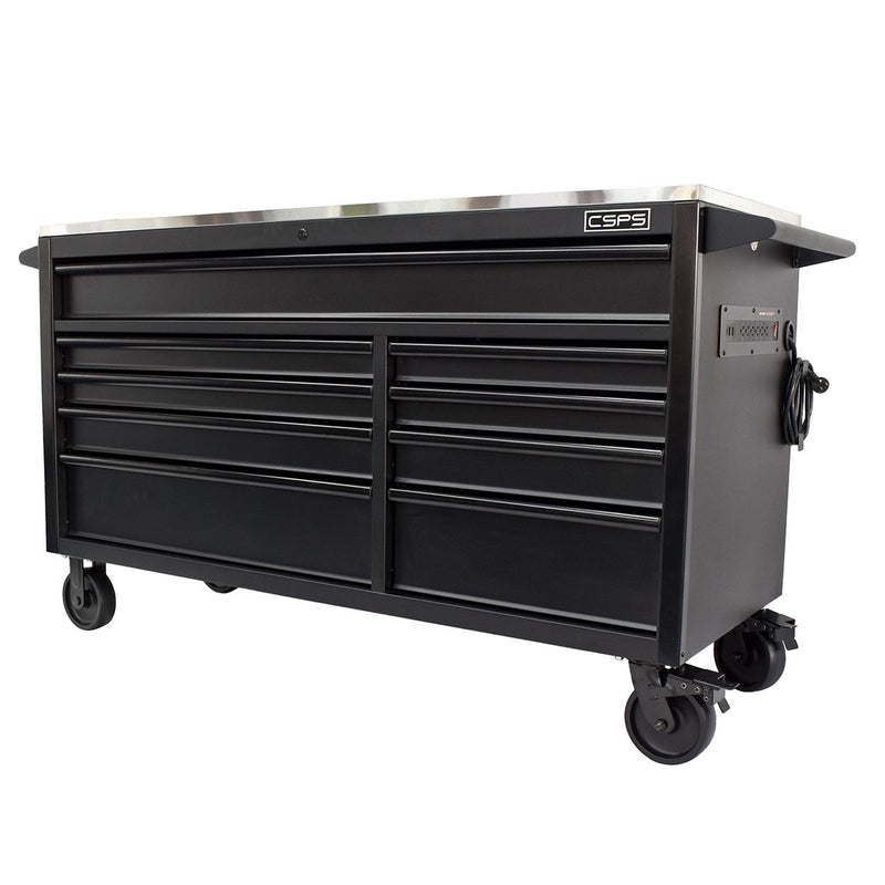 Tủ dụng cụ 9 ngăn kéo CSPS bề ngang 152cm, cao 94cm, tải trọng tối đa 1360kg