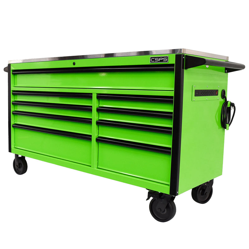 Tủ dụng cụ 9 ngăn kéo CSPS bề ngang 152cm, cao 94cm, tải trọng tối đa 1360kg