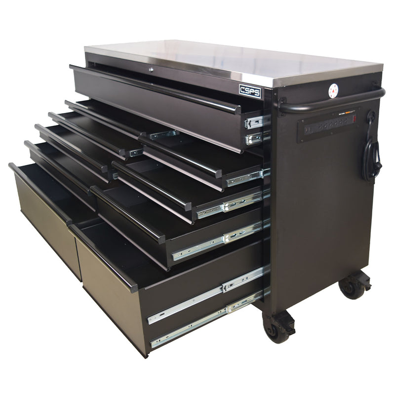 Tủ dụng cụ 10 ngăn kéo CSPS VNTC15510BB1M bề ngang 155cm, cao 103cm, tải trọng tối đa 1814kg