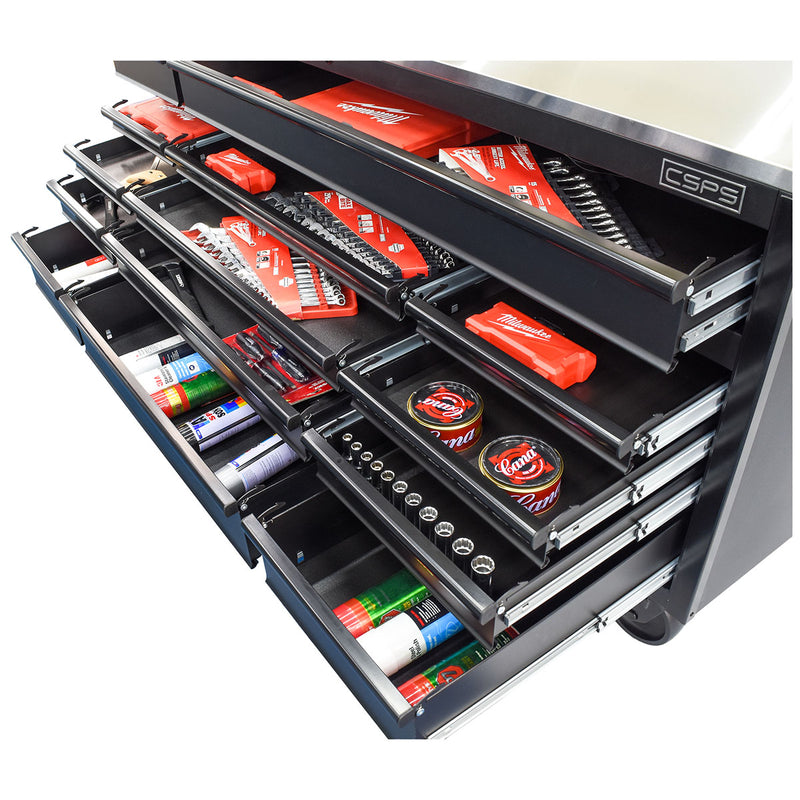 Tủ dụng cụ 14 ngăn kéo CSPS bề ngang 183cm, cao 95cm, tải trọng tối đa 1720kg