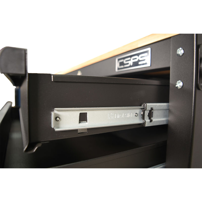 Tủ dụng cụ di động 3 ngăn kéo CSPS VNUC09103BB2M  ngang 91cm, cao 99cm, tải trọng tối đa 295kg (Đã bao gồm bánh xe và mặt ván)