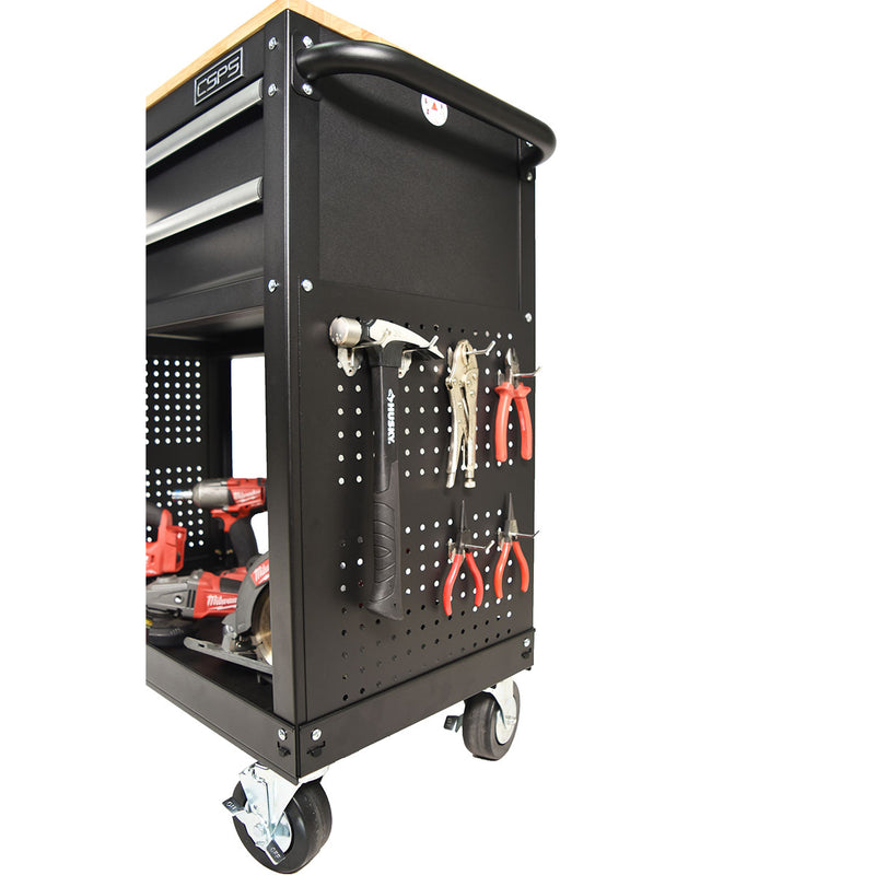 Tủ dụng cụ di động 3 ngăn kéo CSPS VNUC09103BB2M  ngang 91cm, cao 99cm, tải trọng tối đa 295kg (Đã bao gồm bánh xe và mặt ván)