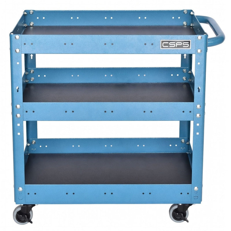 Xe đẩy dụng cụ 3 tầng CSPS ngang 71cm, tải trọng tối đa 135kg