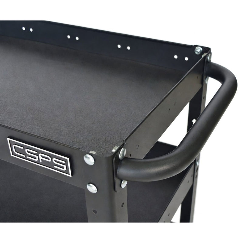Xe đẩy dụng cụ 3 tầng CSPS bề ngang 71cm, tải trọng tối đa 135kg
