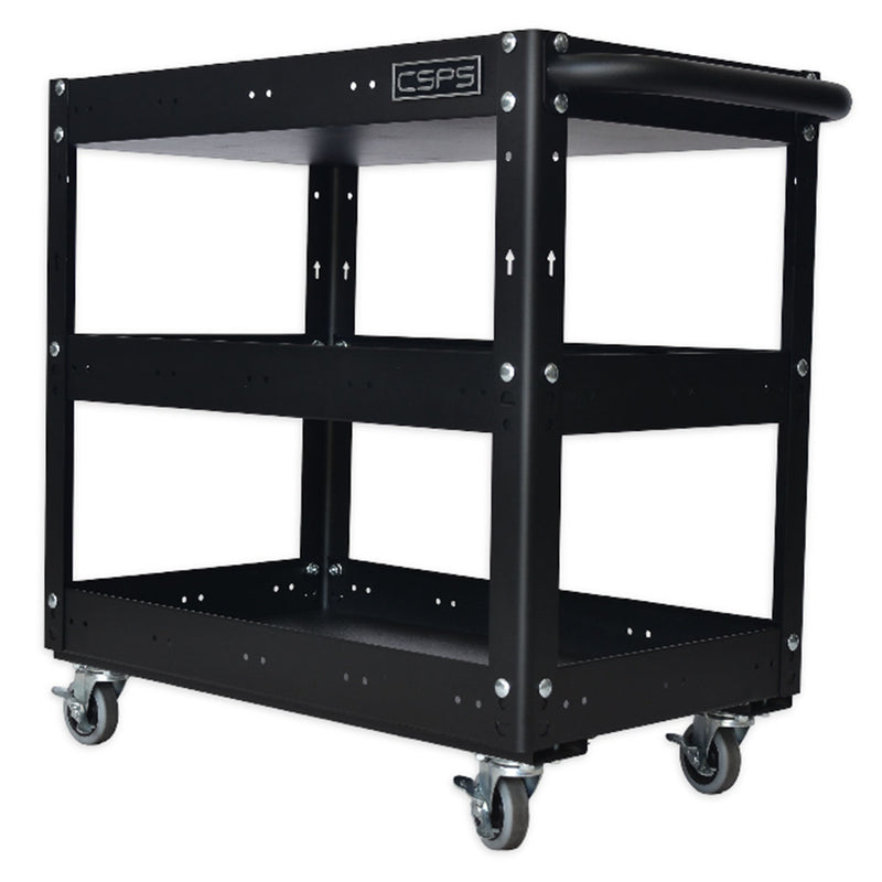 Xe đẩy dụng cụ 3 tầng CSPS ngang 71cm, tải trọng tối đa 135kg