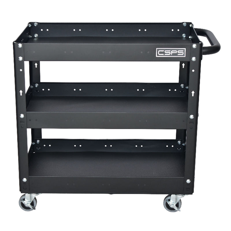 Xe đẩy dụng cụ 3 tầng CSPS ngang 71cm, tải trọng tối đa 135kg