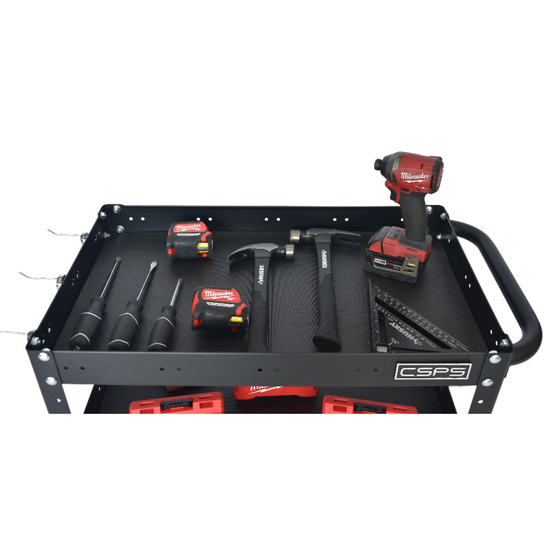 Xe đẩy dụng cụ 3 tầng CSPS bề ngang 71cm, tải trọng tối đa 135kg
