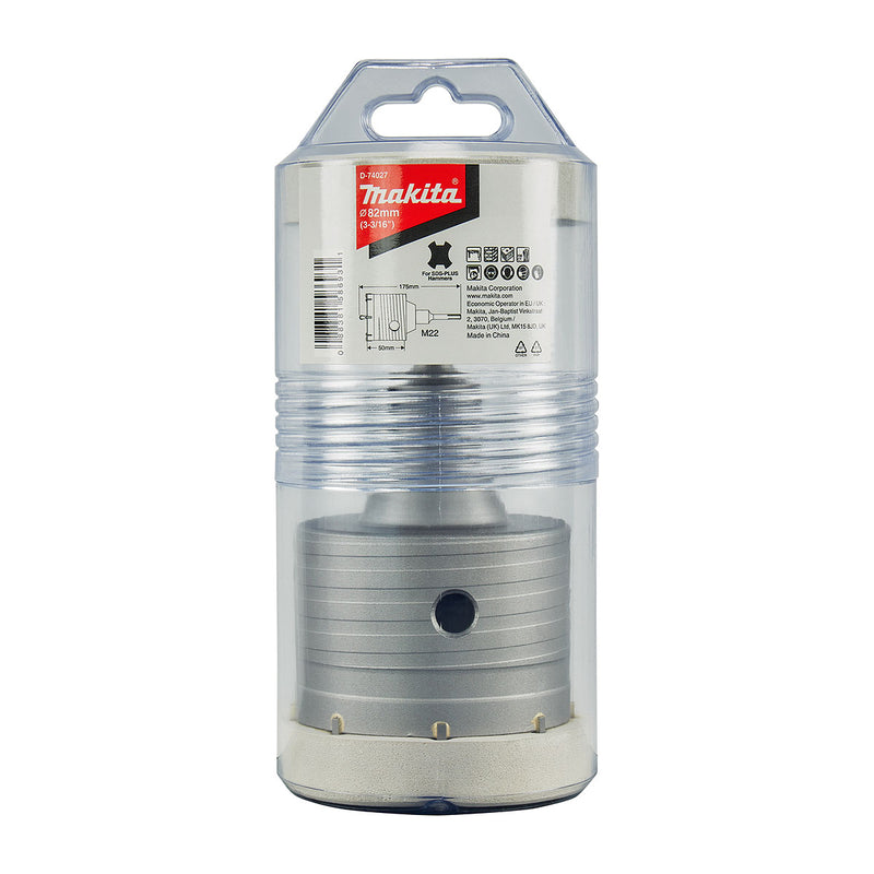 Mũi khoét lỗ tường Makita đường kính mũi từ 30mm-100mm đuôi già SDS-Plus ( Cấp 2 sao )