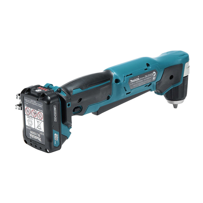 Máy khoan góc Makita DA333D dùng Pin 12Vmax CXT, đầu khoan 10mm