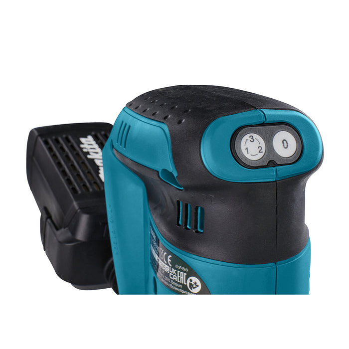 Máy chà nhám quỹ đạo tròn Makita DBO180 dùng Pin 18V LXT, đường kính đế 123mm