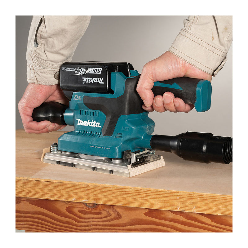 Máy chà nhám rung Makita DBO380 dùng Pin 18V LXT, kích thước đế 93 x 185mm
