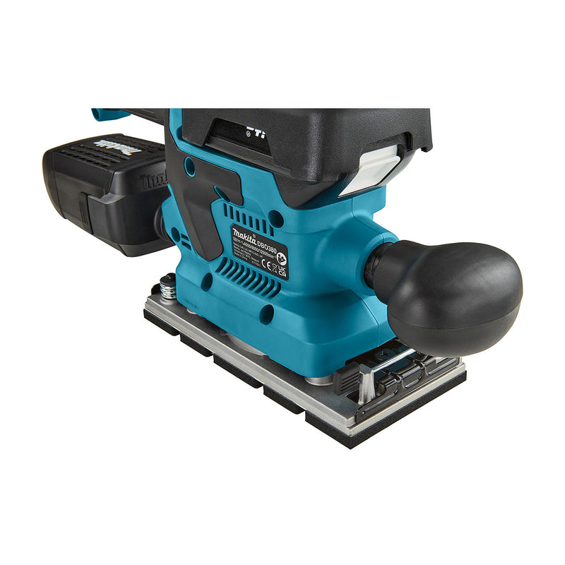 Máy chà nhám rung Makita DBO380 dùng Pin 18V LXT, kích thước đế 93 x 185mm