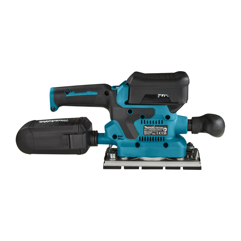 Máy chà nhám rung Makita DBO380 dùng Pin 18V LXT, kích thước đế 93 x 185mm