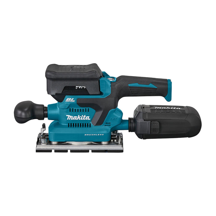 Máy chà nhám rung Makita DBO381 dùng Pin 18V LXT, kích thước đế 93 x 185mm, công nghệ AWS