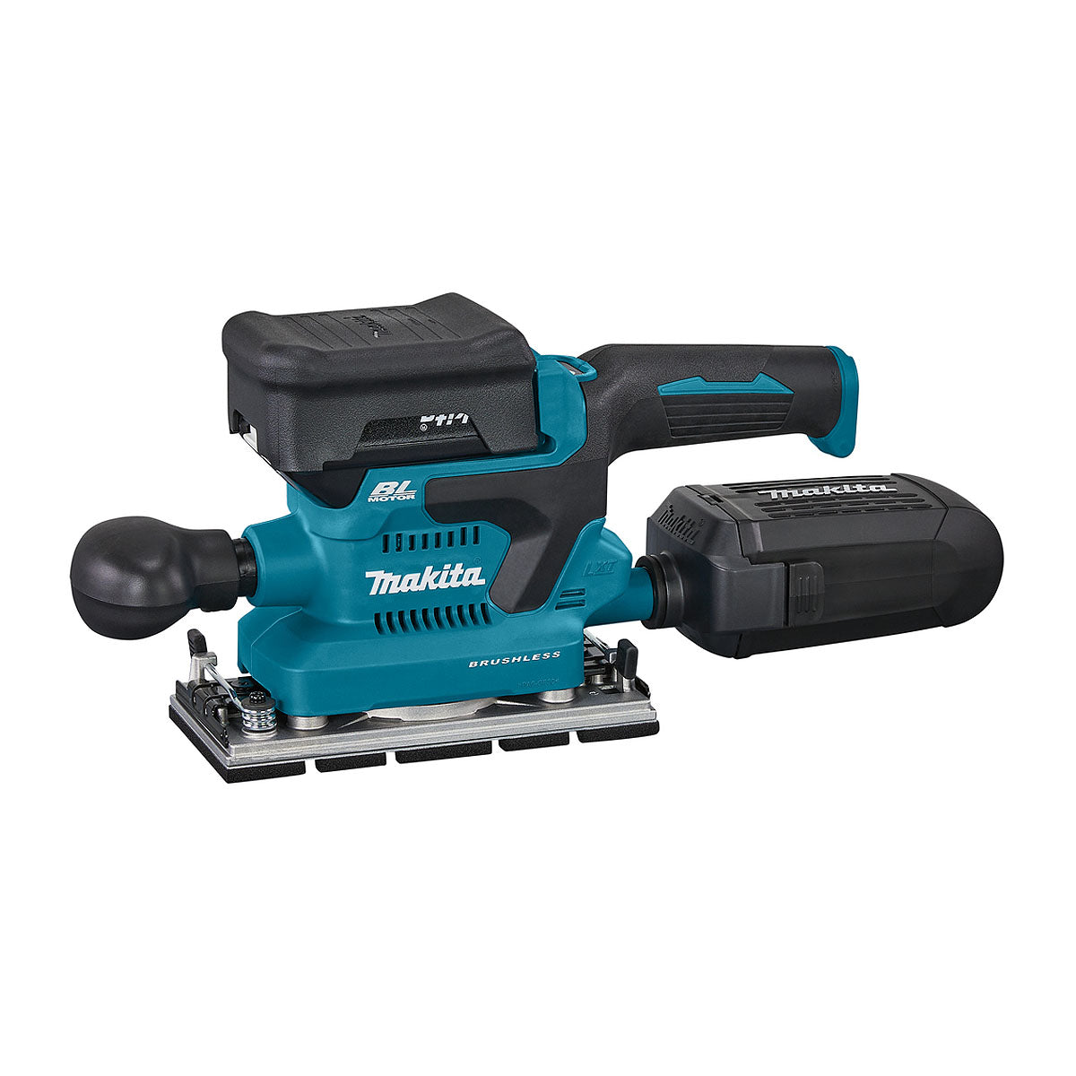 Máy chà nhám rung Makita DBO381 dùng Pin 18V LXT, kích thước đế 93 x 185mm, công nghệ AWS