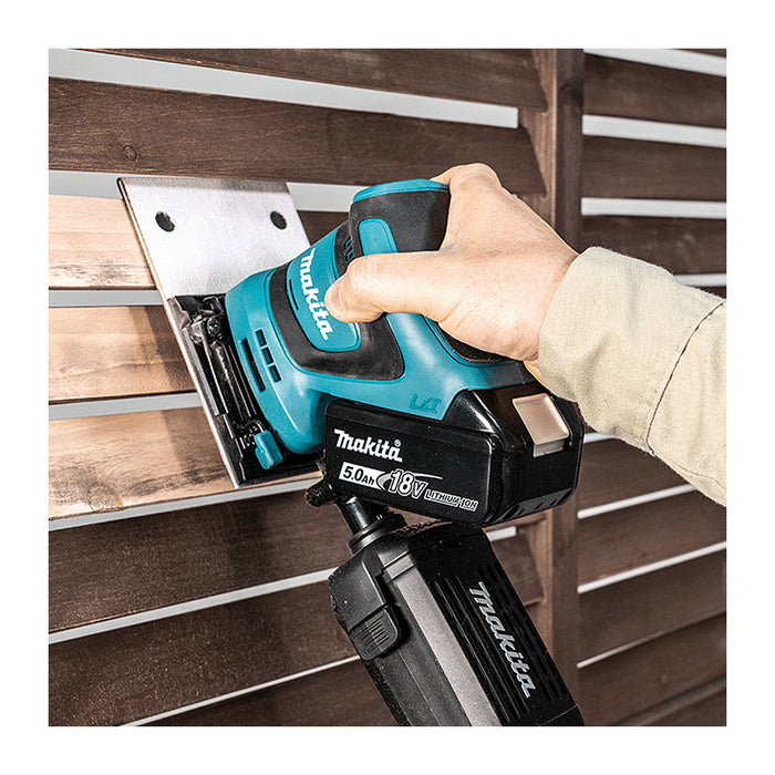 Máy chà nhám rung Makita DBO480 dùng Pin 18V LXT, kích thước đế 112 x 102mm