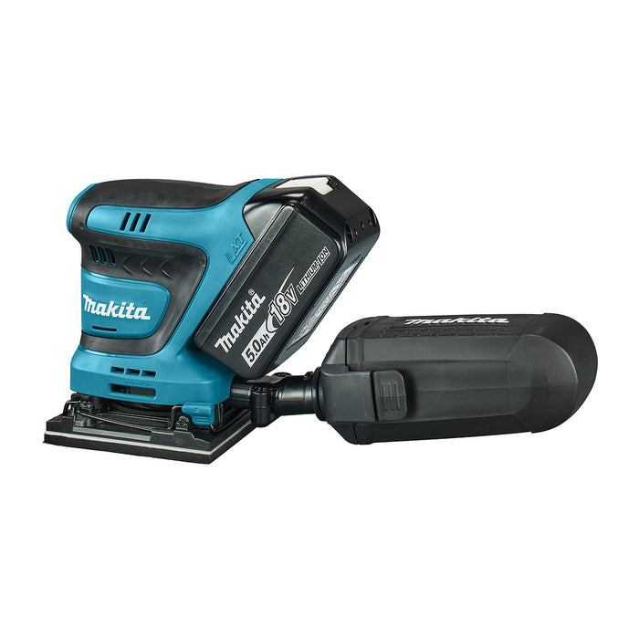 Máy chà nhám rung Makita DBO480 dùng Pin 18V LXT, kích thước đế 112 x 102mm