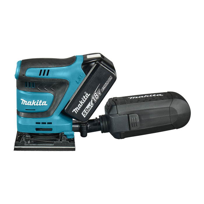 Máy chà nhám rung Makita DBO480 dùng Pin 18V LXT, kích thước đế 112 x 102mm