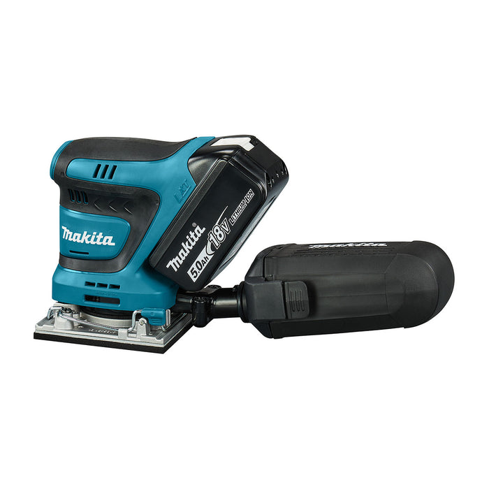 Máy chà nhám rung Makita DBO482 dùng Pin 18V LXT, kích thước đế 112 x 102mm