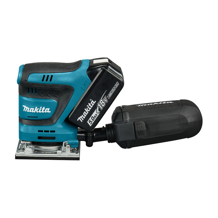 Máy chà nhám rung Makita DBO482 dùng Pin 18V LXT, kích thước đế 112 x 102mm