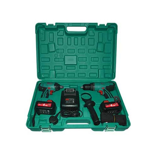 Bộ combo máy khoan búa Pin 18V ADJZ13 và Máy siết bu lông Pin 18V ADPB16 DCA ADKIT05E