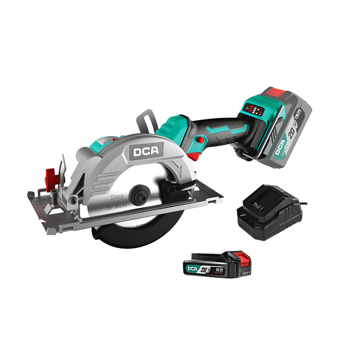 Máy cưa đĩa tròn Pin 20V DCA ADMY140S, đường kính lưỡi 140mm, động cơ không chổi than.