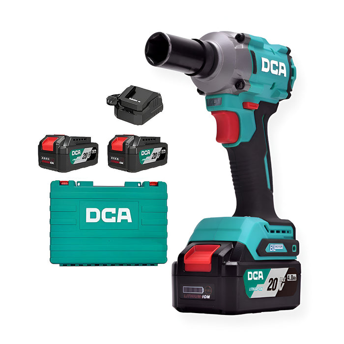 Máy siết bu lông pin 20V Max DCA ADPB358, Cốt 1/2 inch (12.7mm) động cơ không chổi than, mô men xoắn 358N/m