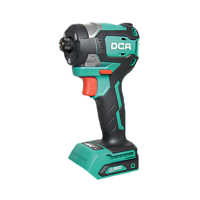 Máy siết vít dùng pin 20V Max DCA ADPL208, động cơ không chổi than, đầu kẹp lục giác 6.35mm, mô men xoắn tối đa 208N/m