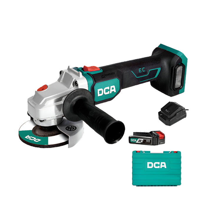 Máy mài góc Pin 20V Max DCA ADSM06-125, đường kính lưỡi 125mm, động cơ không chổi than