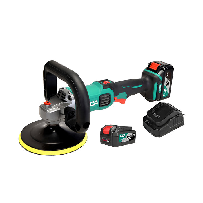 Máy đánh bóng Pin 20V DCA ADSP02-180, đường kính đĩa 180mm, động cơ không chổi than