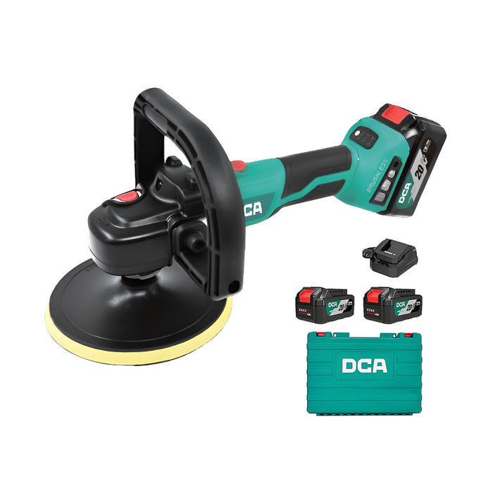 Máy đánh bóng Pin 20V DCA ADSP180, đường kính đĩa 180mm, động cơ không chổi than