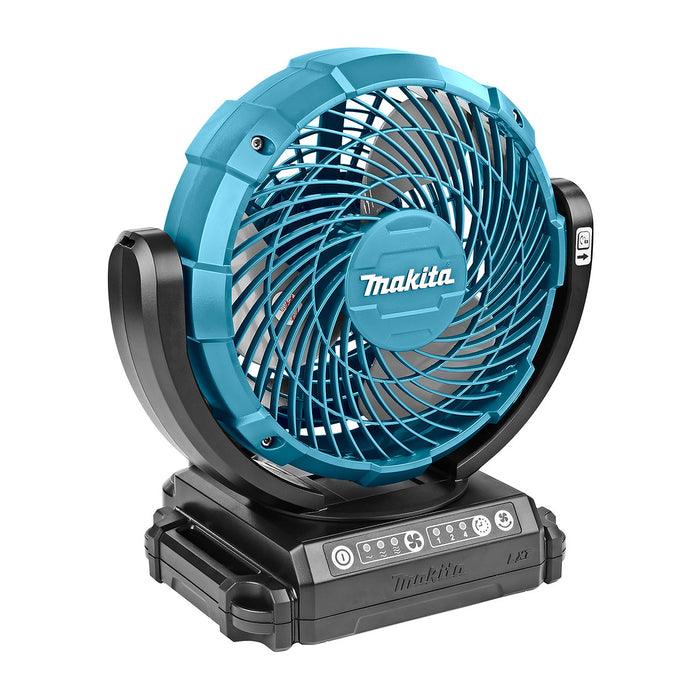 Quạt làm mát Makita DCF102 dùng pin 18V, 14.4V LXT hoặc dùng điện AC/220 đường kính cánh quạt 180mm