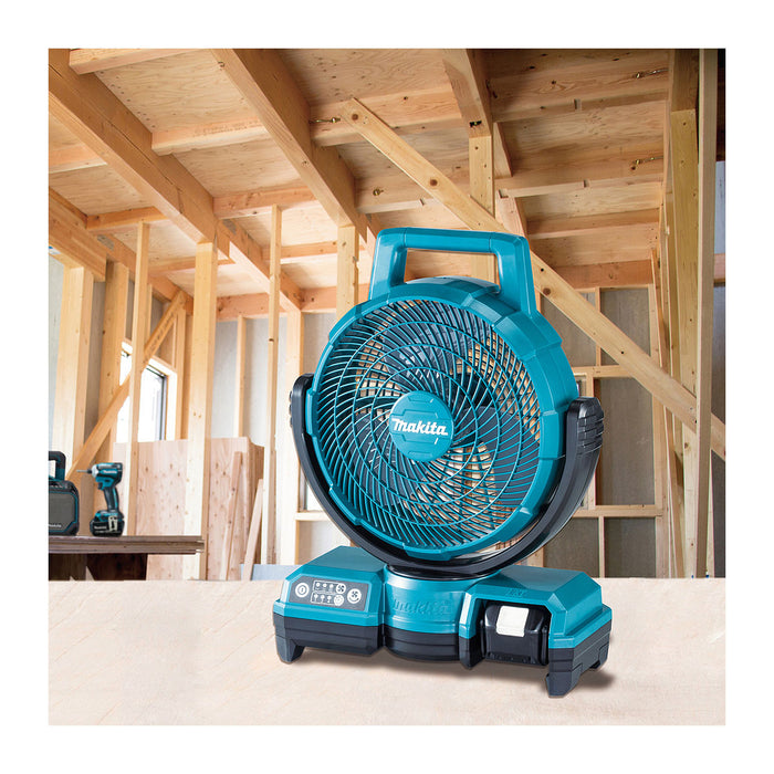 Quạt làm mát Makita DCF203 dùng Pin 18V, 14.4V LXT, hoặc dùng điện AC/220, đường kính cánh quạt 235mm