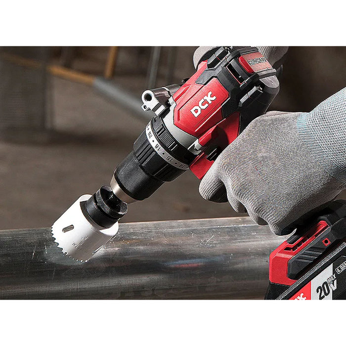 Máy khoan búa DCK KDJZ03-13 dùng Pin 20V, đầu kẹp 13mm