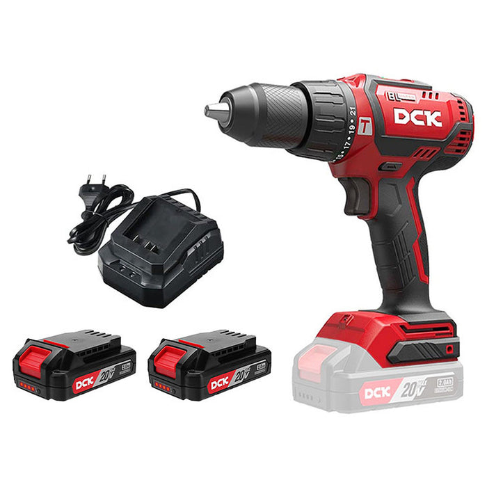 Máy khoan gỗ thép DCK KDJZ04-13 dùng Pin 20V, đầu kẹp 13mm