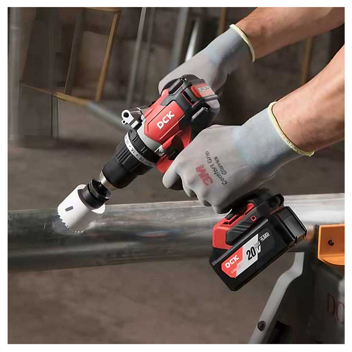 Máy khoan gỗ thép DCK KDJZ04-13 dùng Pin 20V, đầu kẹp 13mm