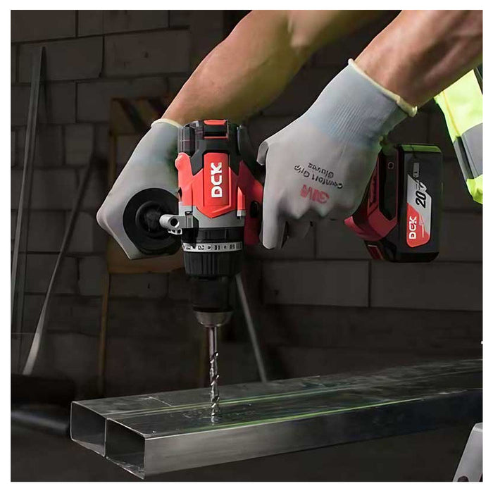 Máy khoan gỗ thép DCK KDJZ04-13 dùng Pin 20V, đầu kẹp 13mm
